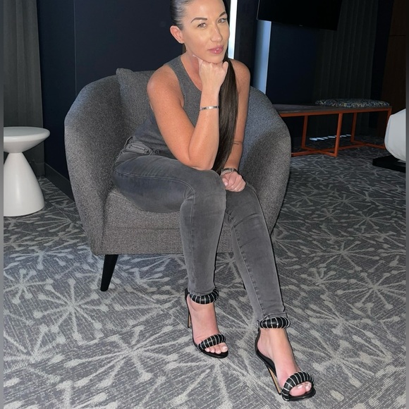 Cult of Coquette Carine Black & Crystal Studded Heels - Picture 4 of 8